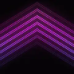 Purple dotted chevron pattern animation