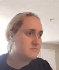 Woman making funny faces and laughing