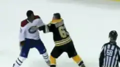 Zdeno Chara punches opponent