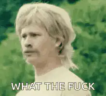 What the fuck face reaction