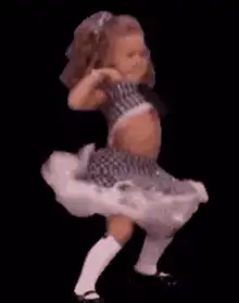 pregnant doll dancing
