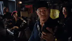 Jack Sparrow holding a bottle