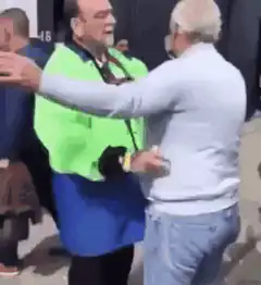 James Gandolfini greeting fans