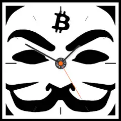 Bitcoin face clock