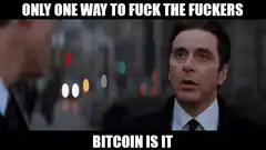 Only One Way To Fuck The Fuckers Bitcoin Is It