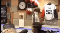 Lil Wayne nodding in locker room