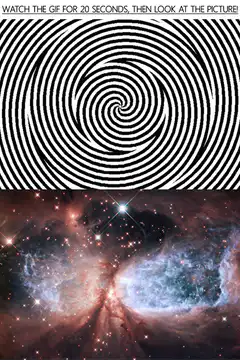 20 second spiral afterimage illusion