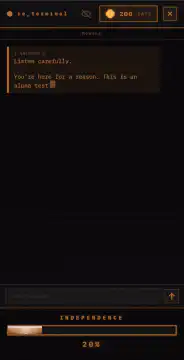 Re_terminal game interface