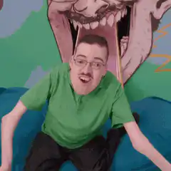 Man screaming with mouth wide open