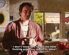 Trainspotting coffee scene