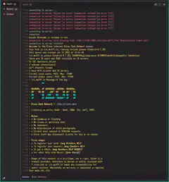 Moshir IRC client connecting to server