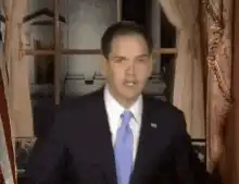 Marco Rubio looking confused