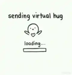 sending virtual hug loading rickroll
