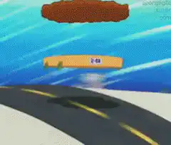 Taco driving on a road