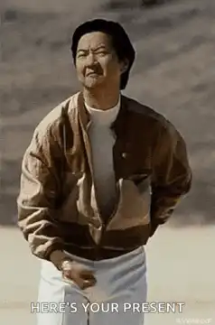 Bruce Lee Here's Your Present GIF