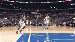 basketball player dunking
