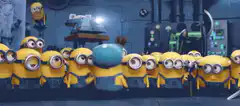 Minions protest with signs