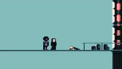 pixel art character defeated by ice breath
