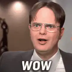 Dwight Schrute Wow Reaction