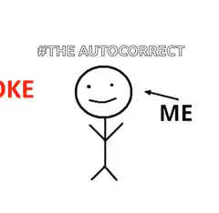 Stickman autocorrect joke