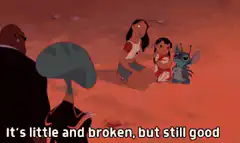 It's little and broken, but still good