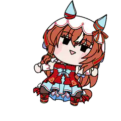Chibi fox girl bouncing