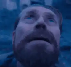Man's eyes roll back in shock