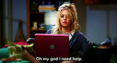 Penny needs help on laptop