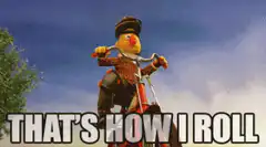 Bert riding a bike that's how i roll