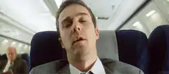 Edward Norton wakes up on airplane