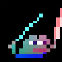 pixel art character dancing