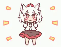 Chibi anime girl with cat ears
