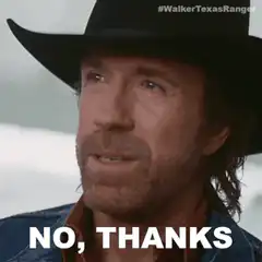 Chuck Norris No Thanks