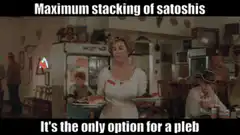 Maximum stacking of satoshis