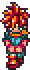 Pixel Art Character with Spiky Hair