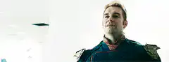 Homelander blows smoke from his gun