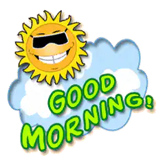 Cool sun good morning