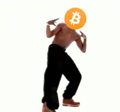 Bitcoin head dancing