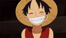 Luffy laughing hard