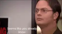 Dwight Schrute Seems Like You Already Know