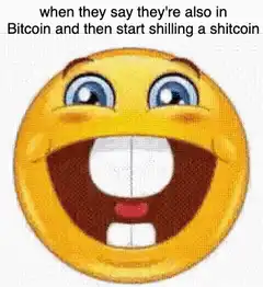 Bitcoin Shilling Shitcoin Emoji