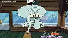 Squidward reacts to bowl of onions