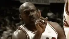 Michael Jordan pointing finger