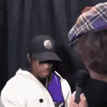Travis Scott looking at the camera