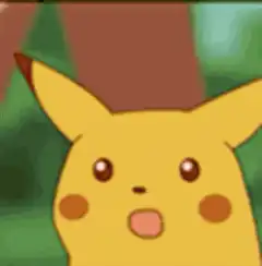 Pikachu surprised face zoom