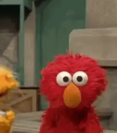 Elmo looking confused