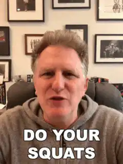 Man telling you to do your squats