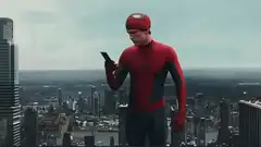 Spider-Man puts on mask and dives