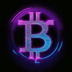 Bitcoin logo with lightning effects