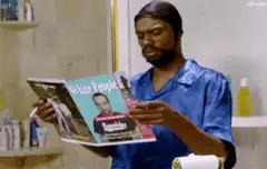 Bonesaw reading White People magazine